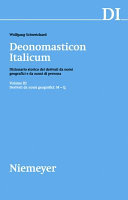 Copertina  Derivati da nomi geografici : M-Q