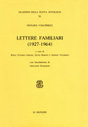 Cuviertine Lettere familiari, 1927-1964