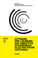 Cuviertine Cittadini per l'Europa : dal dibattito accademico alle politiche culturali