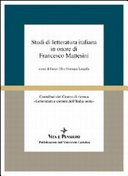 Cuviertine Studi di letteratura italiana in onore di Francesco Mattesini