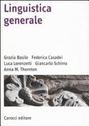Copertina  Linguistica generale