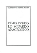 Cuviertine Lo sguardo anacronico : poesie etico-civili e un dialogo dell'Autore con Luciano Morandini