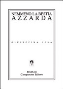 Copertina  Nemmeno la bestia azzarda