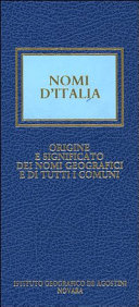 Cuviertine Nomi d'Italia : origine e significato dei nomi geografici e di tutti i comuni