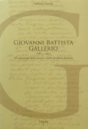 Copertina  Giovanni Battista Gallerio, 1812-1881  : gli autografi delle poesie e delle prediche friulane