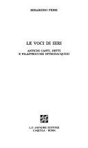 Cuviertine Le voci di ieri : antichi canti, detti e filastrocche introdacquesi