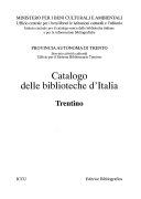 Copertina  Catalogo delle biblioteche d'Italia