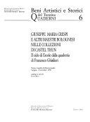 Copertina  Giuseppe Maria Crespi e altri maestri bolognesi nelle collezioni di Castel Thun  : il ciclo di Ercole dalla quadreria di Francesco Ghisileri : Trento, Castello del Buonconsiglio, 5 giugno-8 novembre 1998