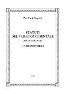 Cuviertine Statuti del Friuli occidentale (secoli 13.-17.) : un repertorio