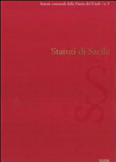 Copertina  Statuti di Sacile