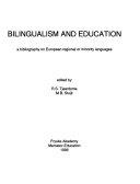 Copertina  Bilingualism and education : a bibliography on European regional or minority languages 