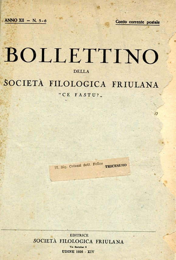 Copertina  Canzone di Natale raccolta a Perteole
